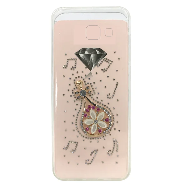 Nettech Samsung Galaxy G570 J5 Prime Uyumlu Taşlı Seri Arka Koruma Kılıf (Rose Gold) NT-15663 - 2