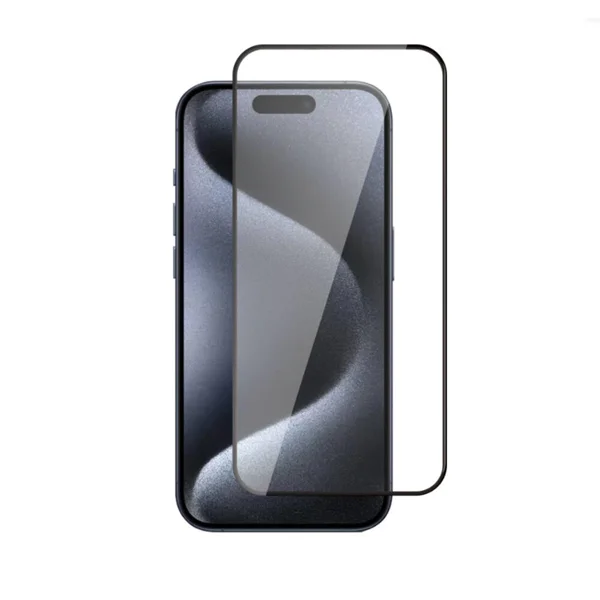 Apple iPhone 14 Pro Max ​​​​​​​​​​​​Zore 3D Rika Temperli Cam Ekran Koruyucu - Siyah - 2
