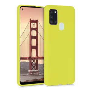 Nettech Samsung Galaxy A21S Uyumlu Nano Arka Koruma Kılıf (Sarı) NT-82647