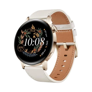 Huawei Watch GT3 Elegant - Paslanmaz Çelik - 42mm - GPS - Beyaz