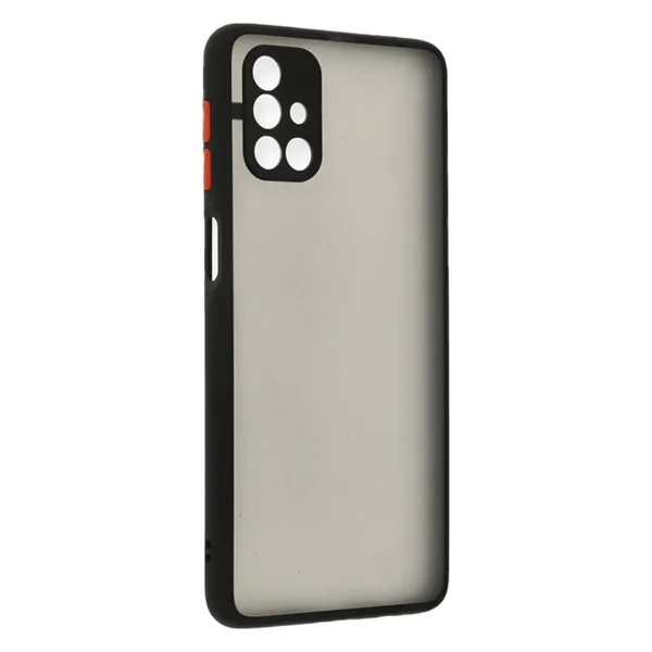 Nettech Samsung Galaxy M31S Uyumlu Kontrast Renkli Tuş Seri Arka Koruma Kılıf (Siyah) NT-88752 - 2