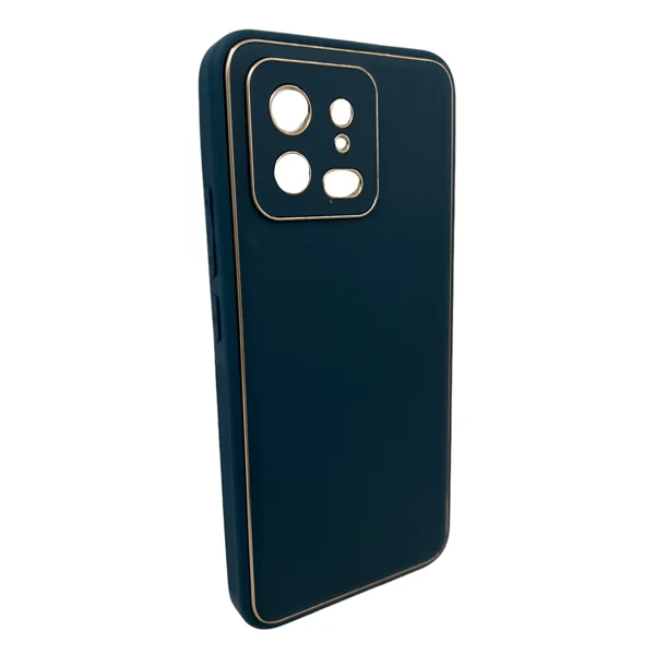 Nettech Xiaomi Mi 13 Uyumlu Coco Leather Seri Arka Koruma Kılıf (Lacivert) NT-106701 - 2