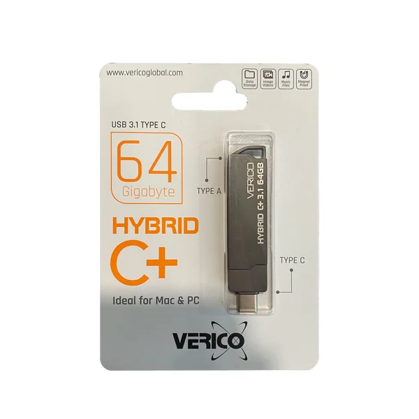 Verico TDDY63 64 Gb USB+Type-C Flash Bellek (Gümüş) NT-95990 - 4