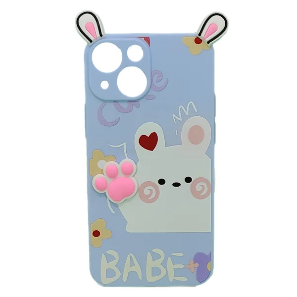 Nettech Apple iPhone 13 Mini Uyumlu Sevimli Ayı Seri Arka Koruma Kılıf (Çeşitli Renk) NT-95157 - 1
