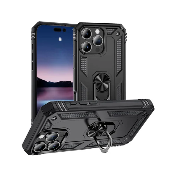 Apple iPhone 16 Pro Max Kılıf Zore Vega Kapak - Siyah - 1