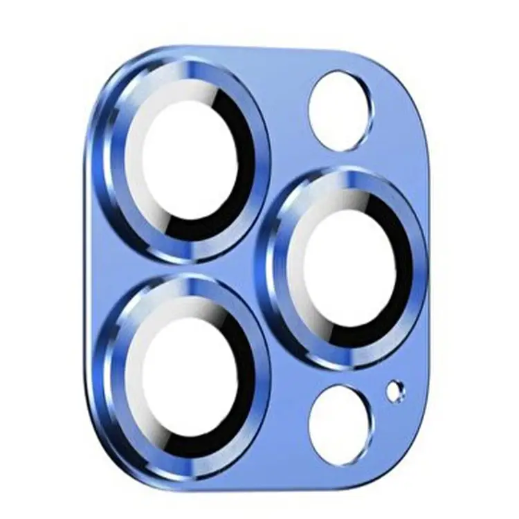 Nettech Apple iPhone 14 Pro Uyumlu Metalik Seri Kamera Cam Koruyucu (Mavi) NT-98925