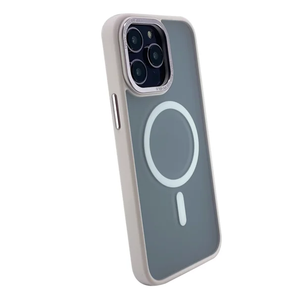 Nettech Apple iPhone 14 Pro Max Uyumlu Metal Kamera Çerçeveli Magsafe Seri Arka Koruma Kılıf (Pembe) NT-101164 - 2