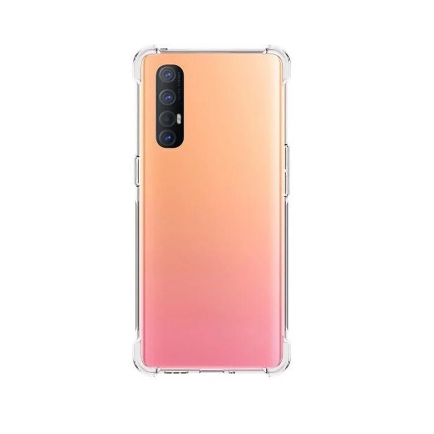 Baseus Oppo Reno 3 Pro Uyumlu Tıpalı Şeffaf Seri Arka Koruma Kılıf (Şeffaf) NT-82270