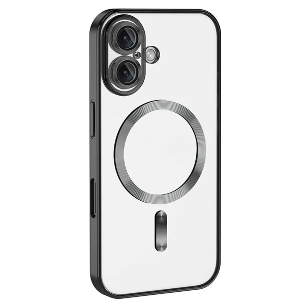 Apple iPhone 16 Plus Kılıf Kamera Korumalı Magsafe Wireless Şarj Özellikli Zore Demre Kapak - Sierra Mavi - 4