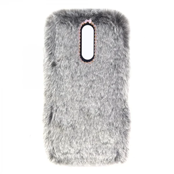 Nettech Huawei Mate 10 Lite Uyumlu Peluş Arka Koruma Kılıf (Gri) VR-12904 - 1