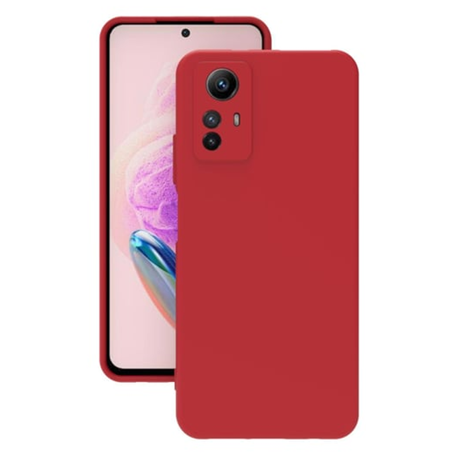 Nettech Xiaomi Redmi Note 12s Uyumlu Trend Seri Arka Koruma Kılıf (Kırmızı) NT-110800