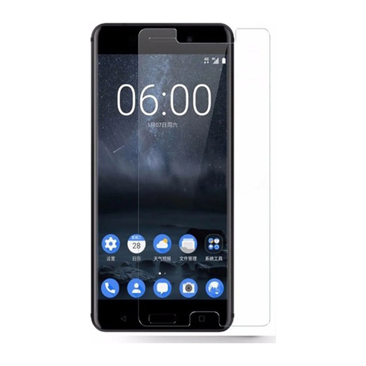 Nettech Nokia 8 Uyumlu Ön Koruma Nano Ekran Koruyucu (Şeffaf) NT-21275