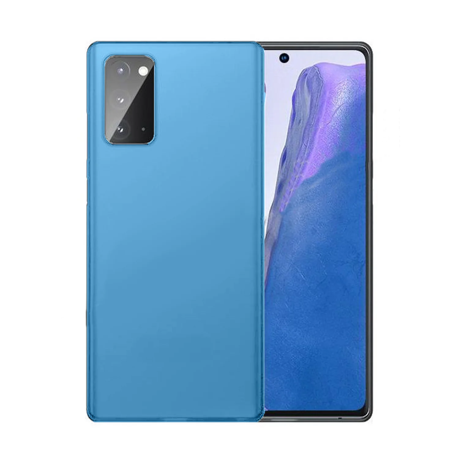 Nettech Samsung Galaxy Note 20 Uyumlu Nano Arka Koruma Kılıf (Mavi) NT-82657