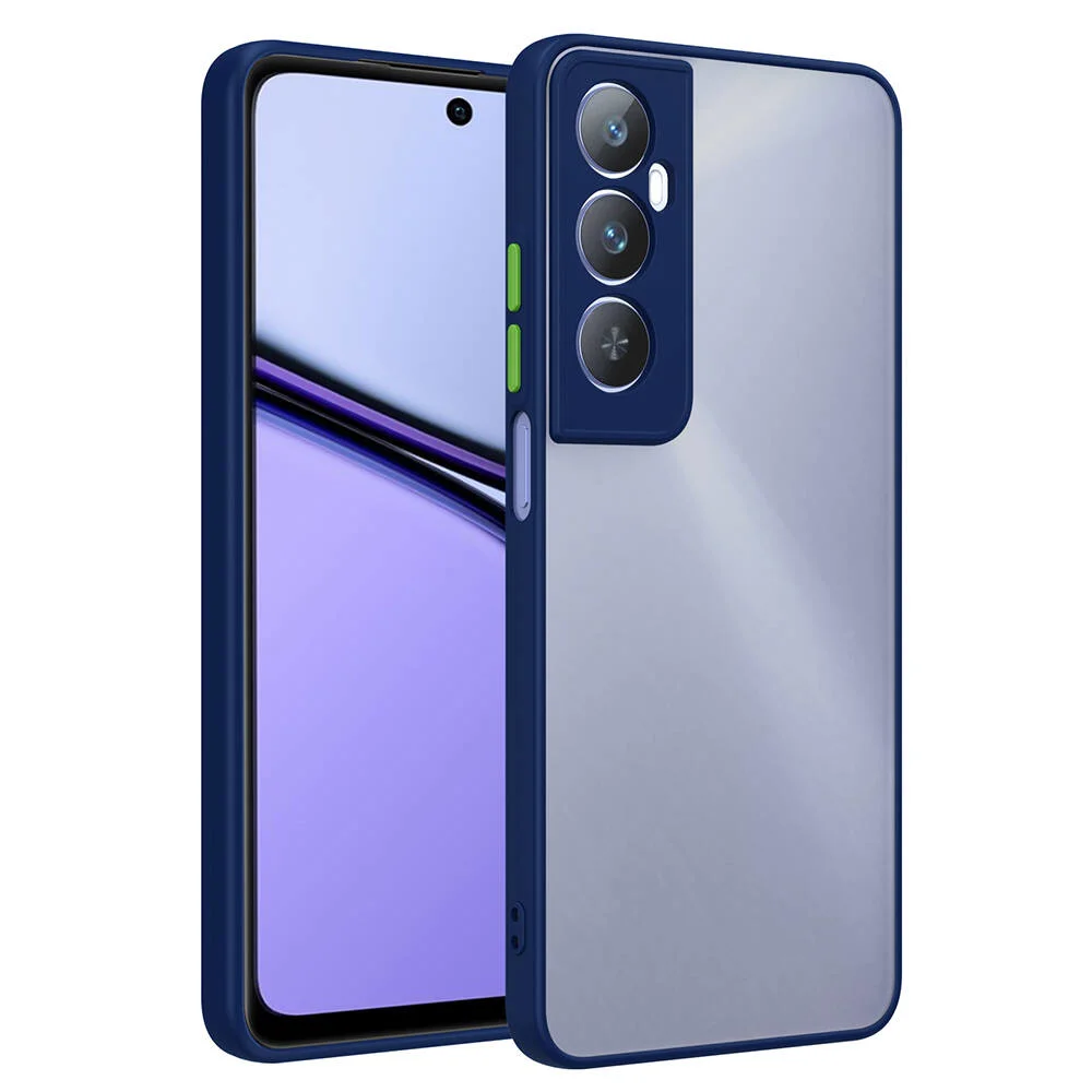 Realme C65 4G Kılıf Zore Hux Kapak - Lacivert