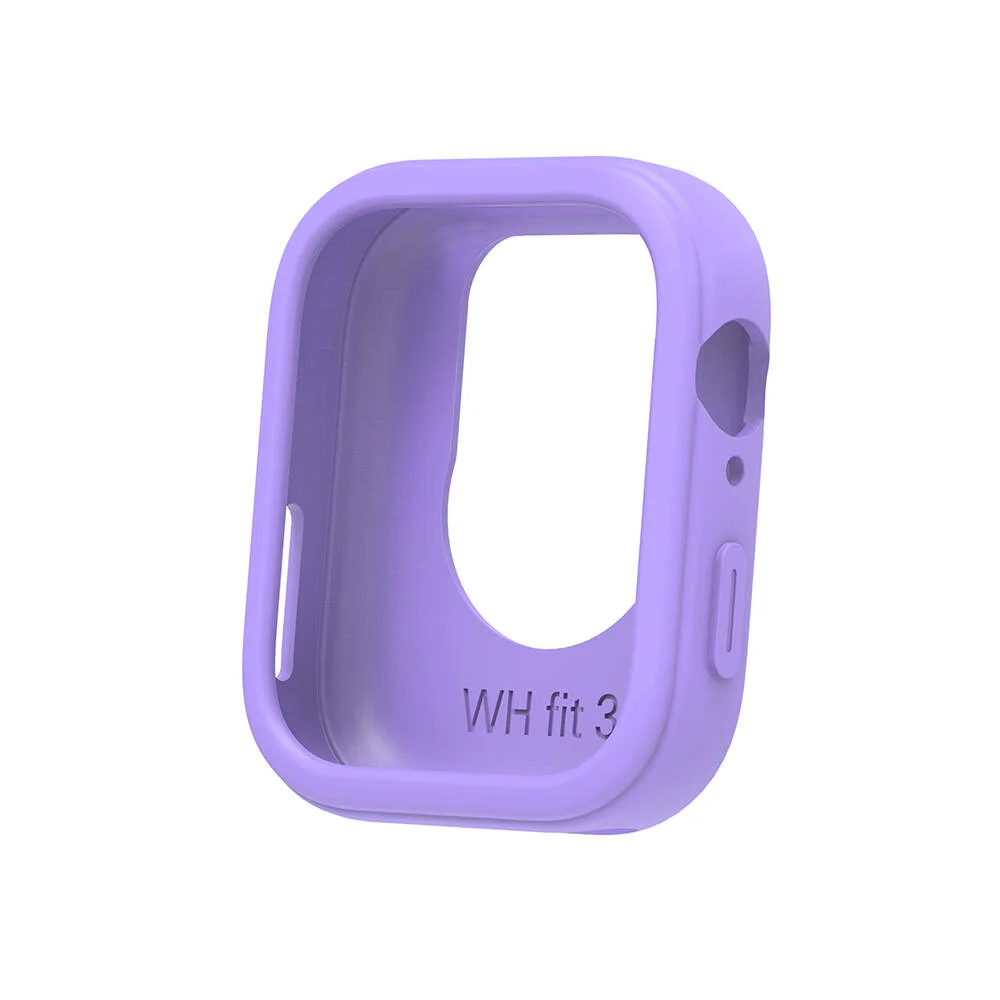 Huawei Watch Fit 3 Yumuşak TPU Silikon Kasa Koruyucu Zore Watch Gard 34 - Lila