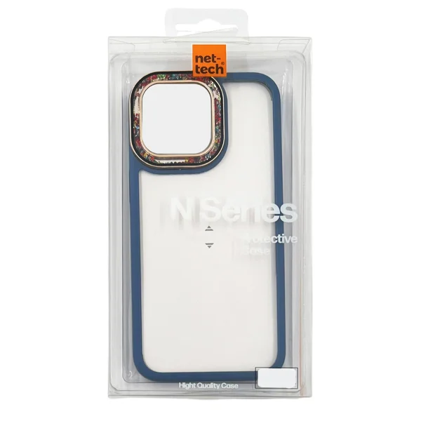 Nettech Apple iPhone 15 Pro Uyumlu NT-N027 Diamond Arka Koruma Kılıf (Mavi) NT-106941 - 3
