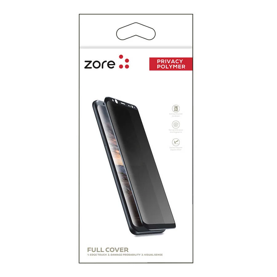 Galaxy Note 8 Zore Privacy Polymer Nano Ekran Koruyucu - Siyah