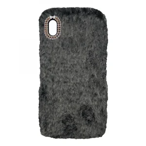 Nettech Apple iPhone XS Uyumlu Peluş Arka Koruma Kılıf (Siyah) VR-12981