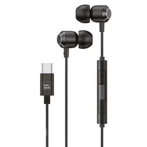 Nettech NT-HS11 Type-C Girişli Kulak İçi Kulaklık (Siyah) NT-HS11