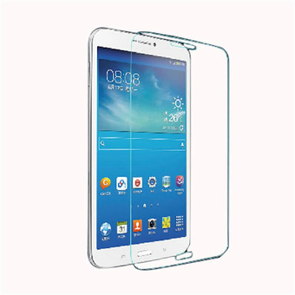 Nettech Samsung Galaxy T210 Tab 3 7.0 Uyumlu Ön Koruma Cam Ekran Koruyucu (Şeffaf) NT-4039