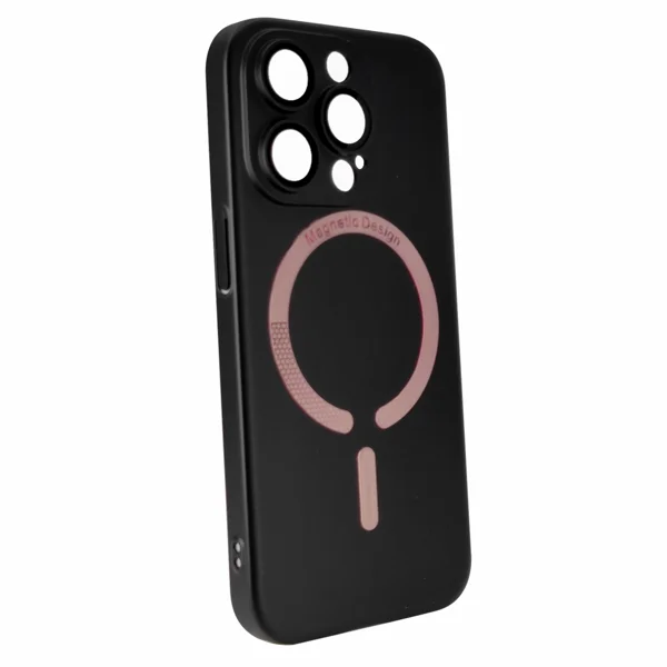 Nettech Apple iPhone 13 Pro Uyumlu Lüx MagSafe Arka Koruma Kılıf (Siyah) NT-98028 - 2