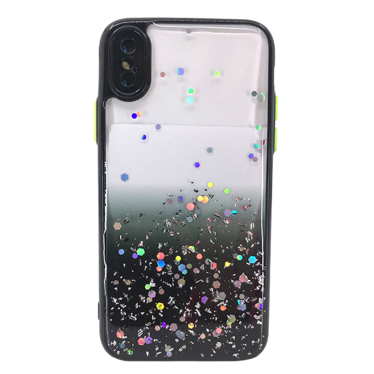 Nettech Apple iPhone X Uyumlu Kamera Korumalı Simli Arka Koruma Kılıf NT-82948