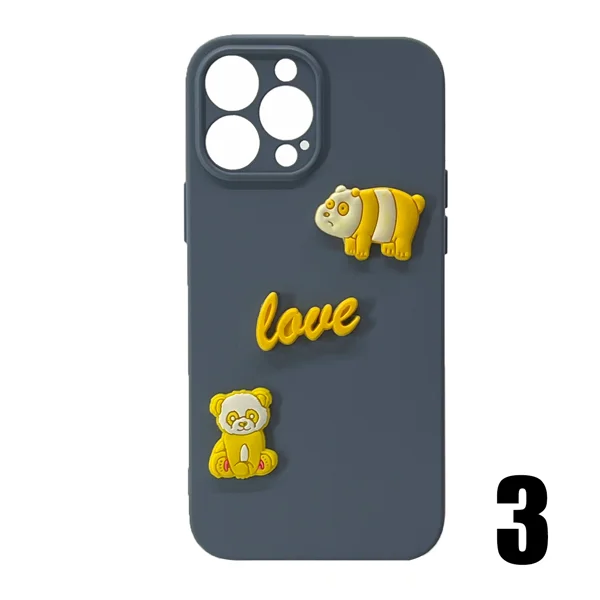 Nettech Apple iPhone 13 Pro Uyumlu Maskot Seri Arka Koruma Kılıf (Karışık Renk) NT-106229 - 3