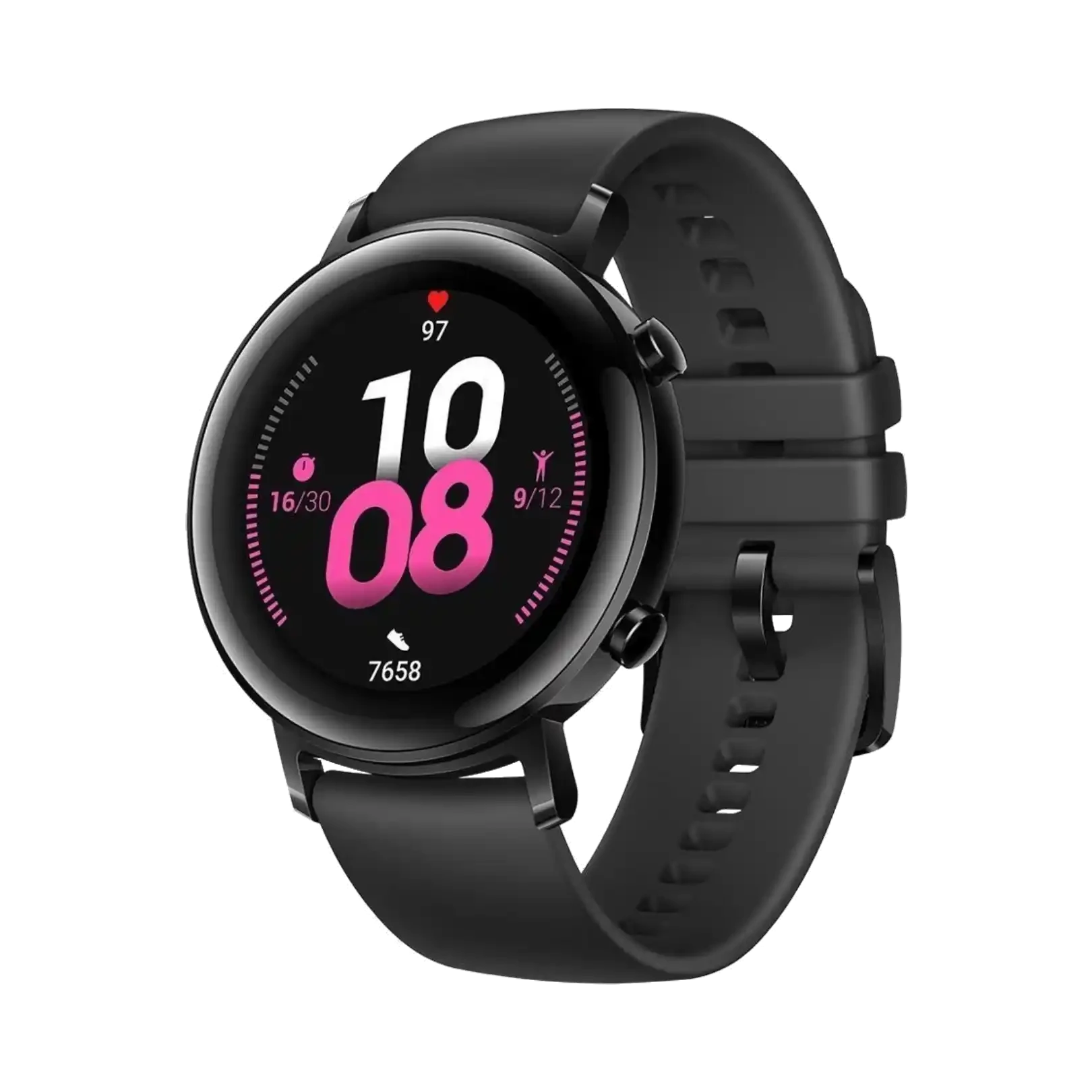 Huawei GT2 Sport - Paslanmaz Çelik - 42mm - GPS - Siyah