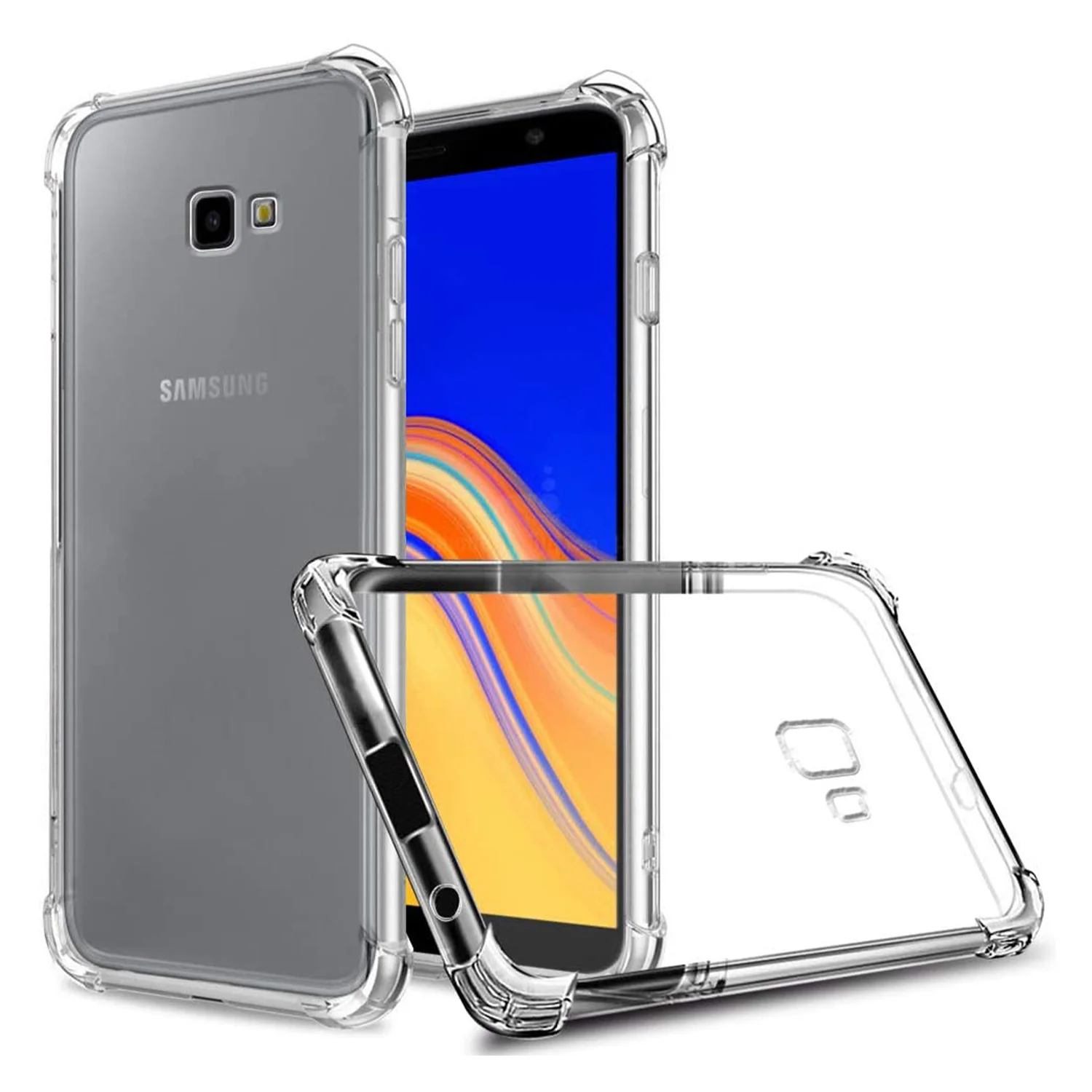 Rarroz Samsung Galaxy J4 Plus Uyumlu Rarroz Seri Arka Koruma Kılıf (Şeffaf) VR-11521