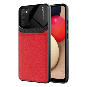 Galaxy A02S Kılıf ​Zore Emiks Kapak - Kırmızı