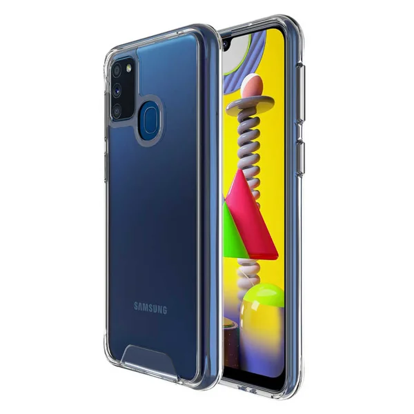 Galaxy M30S Kılıf Zore Gard Silikon - Renksiz - 1