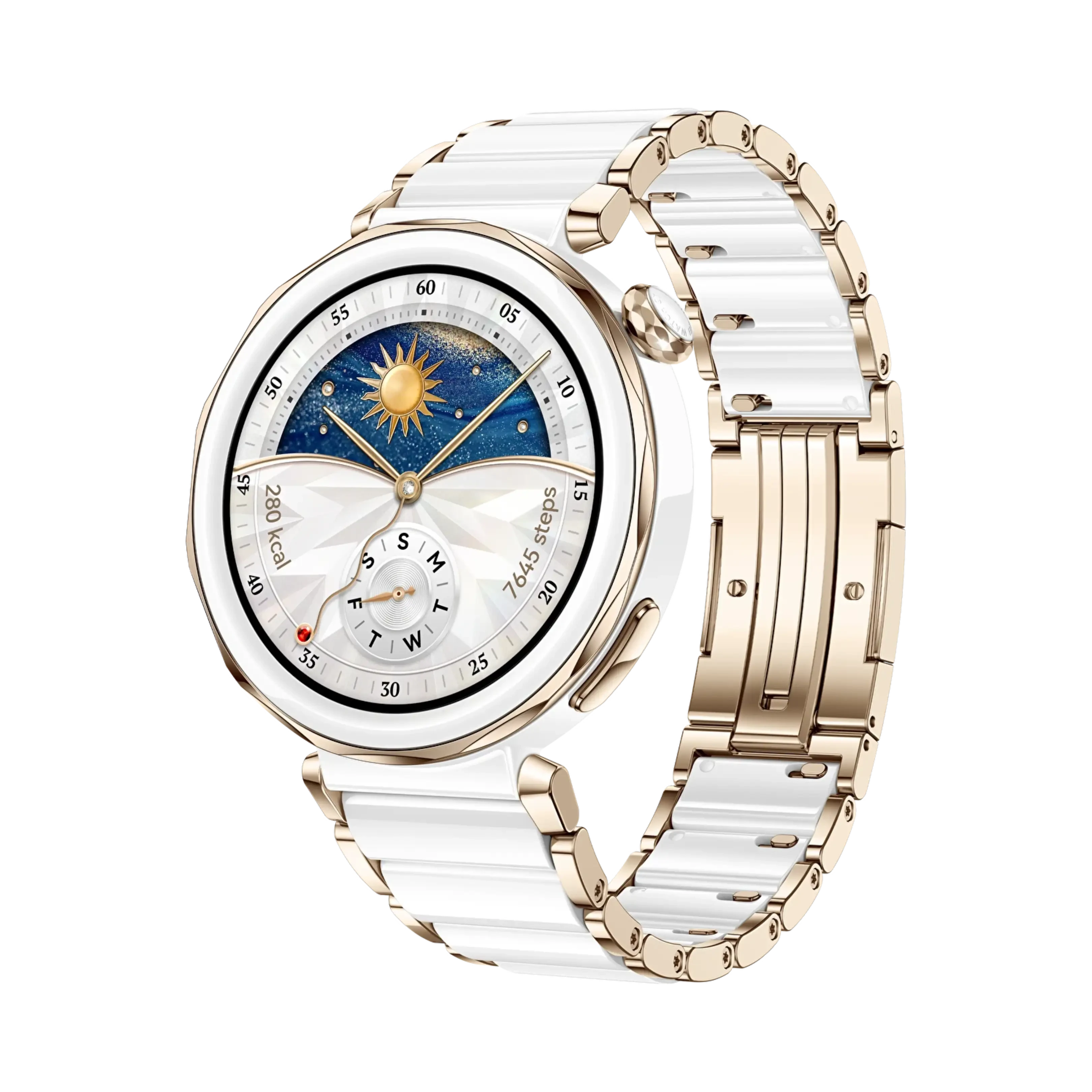 Huawei Watch GT 5 Pro - Seramik - 42mm - GPS - Seramik Beyaz