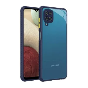 Galaxy A12 Kılıf ​​Zore Kaff Kapak - Lacivert