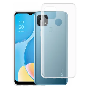Nettech Oppo A15 Uyumlu Lüx Seri Kamera Korumalı Arka Koruma Kılıf (Şeffaf) NT-87122