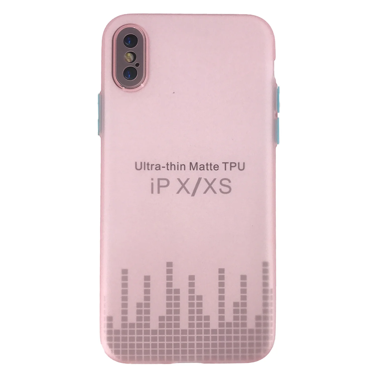 Nettech Apple iPhone X Uyumlu Ultra Slim Arka Koruma Kılıf (Pembe) NT-90650