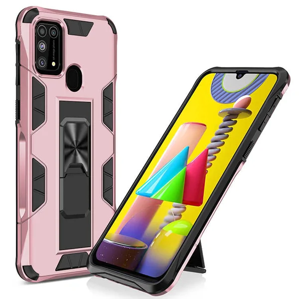 Galaxy M31 Kılıf Zore Volve Kapak - Rose Gold - 1
