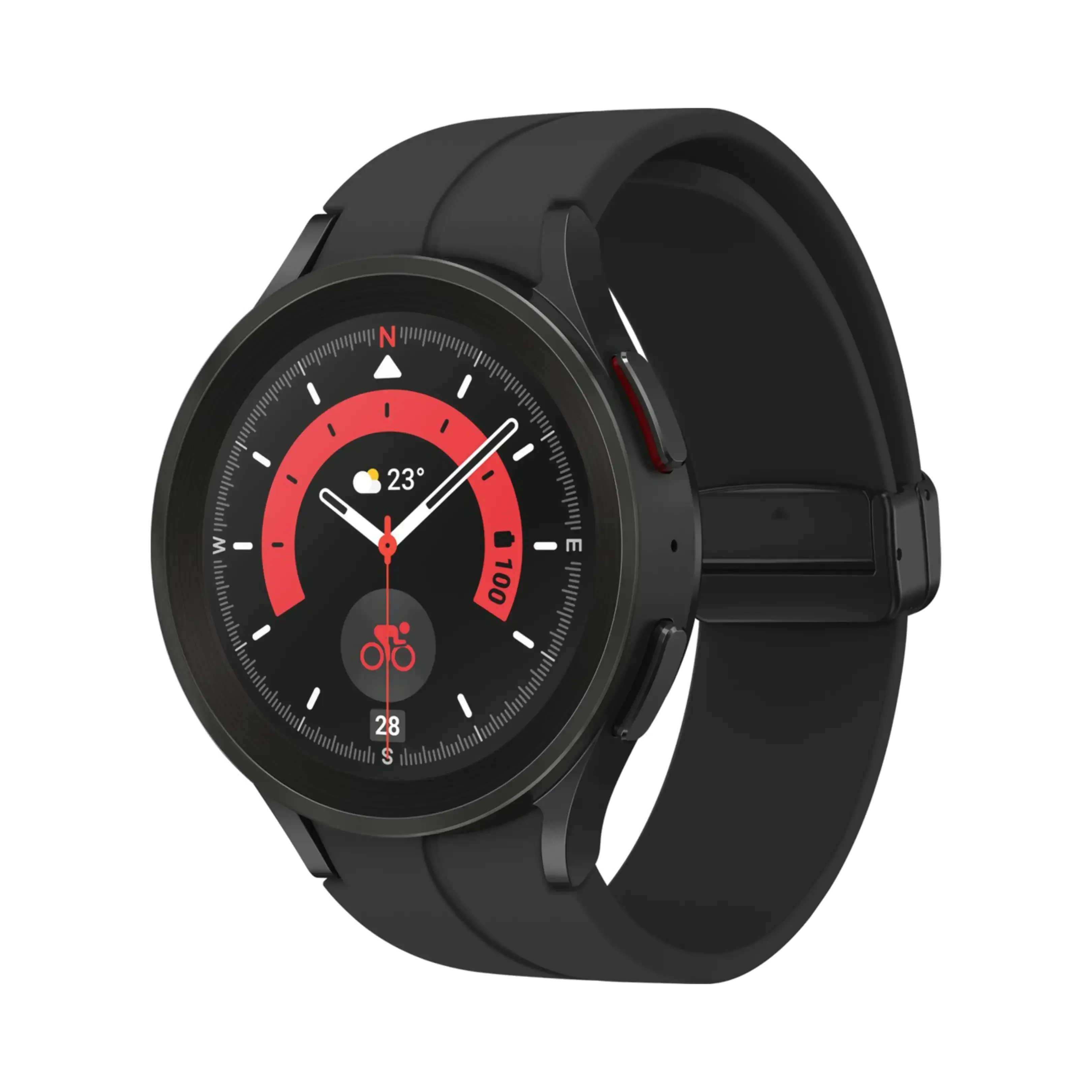 Samsung Galaxy Watch 5 Pro - Titanyum - 45 mm - LTE - Siyah Titanyum