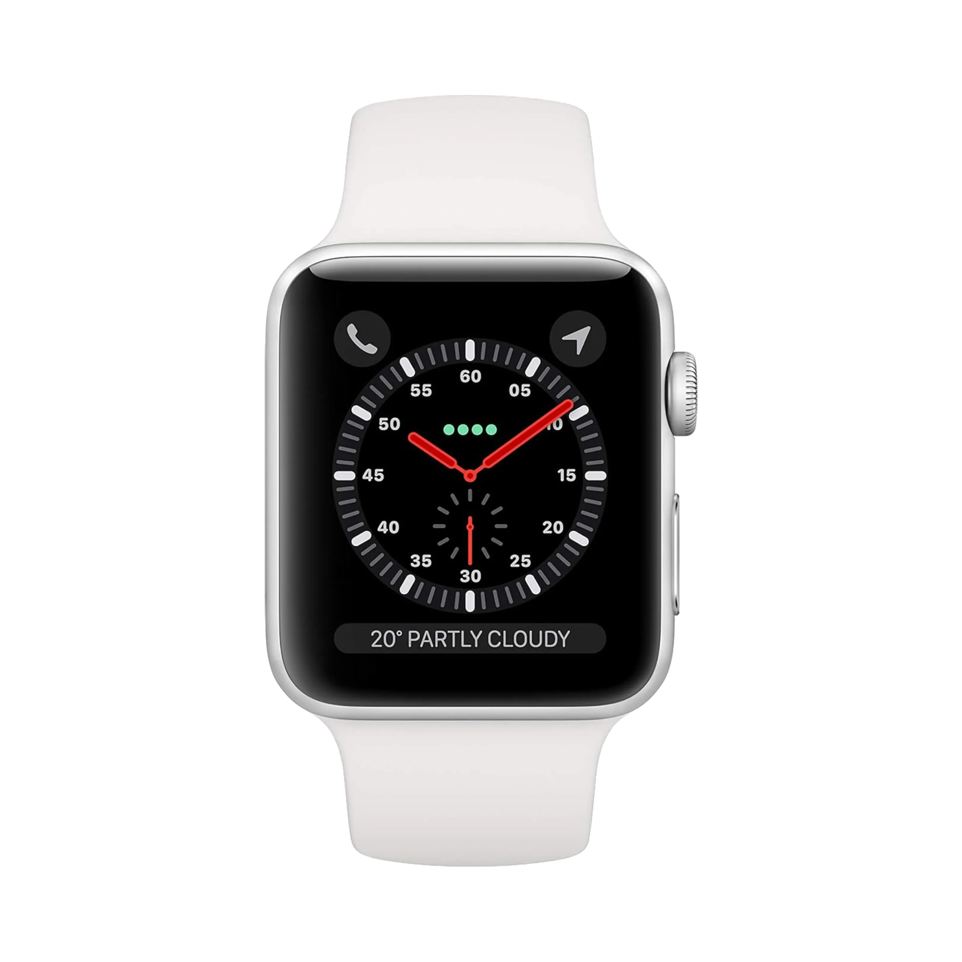 Apple Watch Series 3 - Alüminyum - 42mm - Cellular - Gümüş