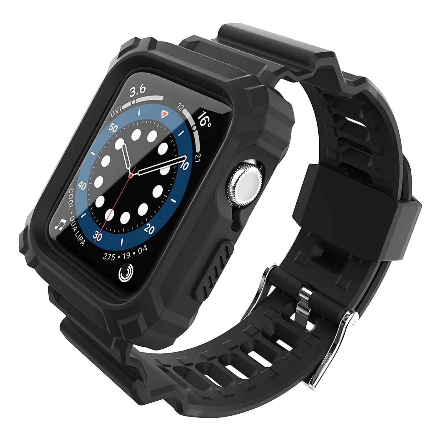 Nettech Apple Watch Seri 40/38 mm Uyumlu Entegre Kayış (Siyah) NT-92319