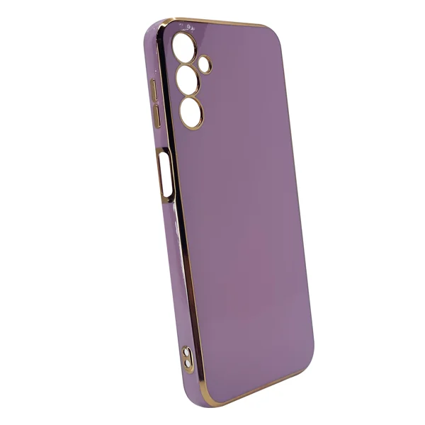 Nettech Samsung Galaxy A14 5G Uyumlu Renkli Kenar Zone Seri Arka Koruma Kılıf (Mor) NT-103398 - 2