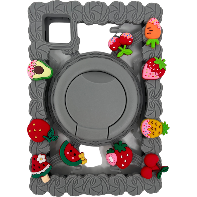Nettech Universal 9 Inch Uyumlu Kids Silikon Arka Koruma (Gri) NT-106385