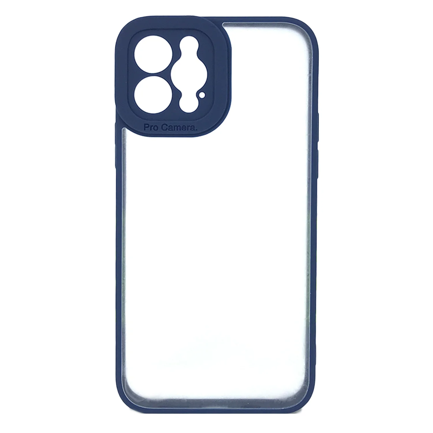 Nettech Apple iPhone 12 Pro Uyumlu Güçlü Kamera Koruma Arka Koruma Kılıf (Lacivert) NT-92063