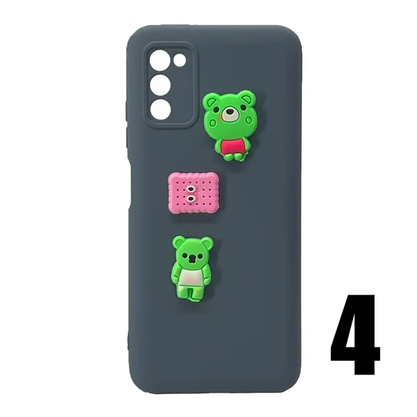 Nettech Samsung Galaxy A03S Uyumlu Maskot Seri Arka Koruma Kılıf (Karışık Renk) NT-106225 - 3