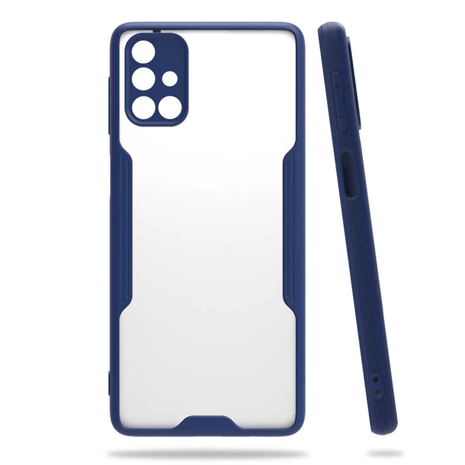 Nettech Samsung Galaxy M31S Uyumlu Platin Seri Arka Koruma Kılıf (Lacivert) NT-84391