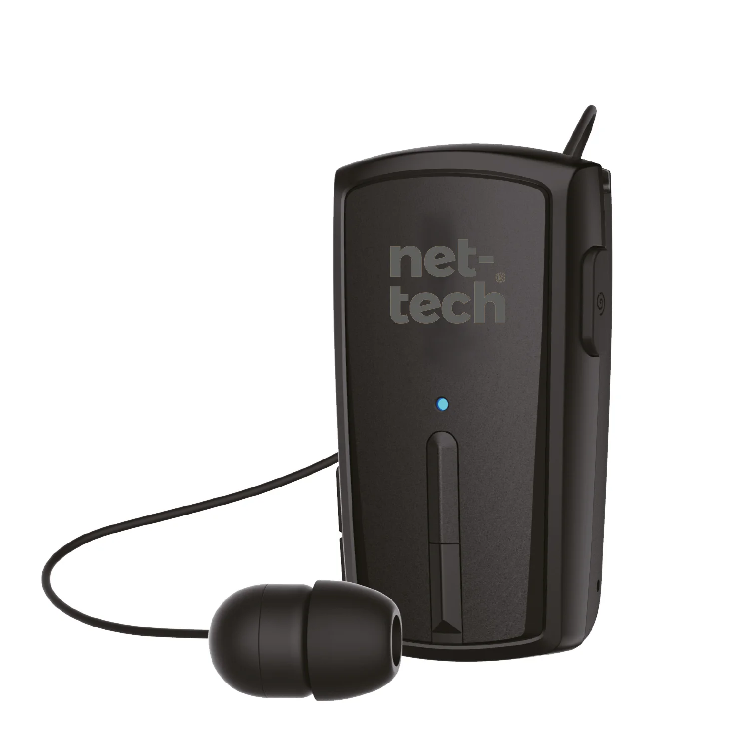 Nettech NT-BTH13 Makaralı Kulakiçi Bluetooth Kulaklık (Siyah) NT-88407