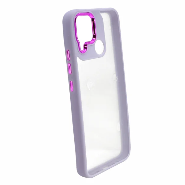 Nettech Realme C25 Uyumlu Soft Akrilik Seri Arka Koruma Kılıf (Lila) NT-93730 - 1