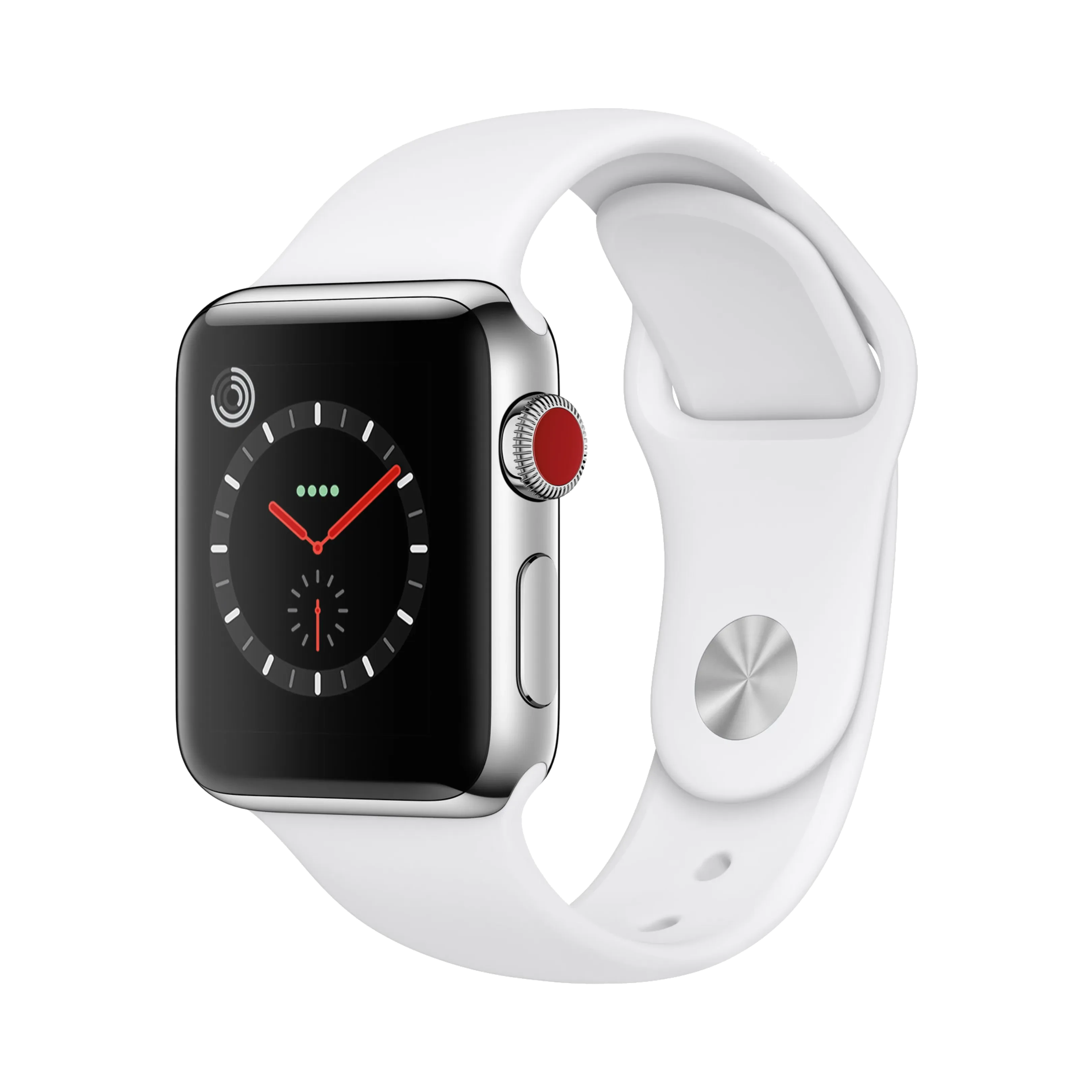 Apple Watch Series 3 - Paslanmaz Çelik - 38mm - Cellular - Gümüş