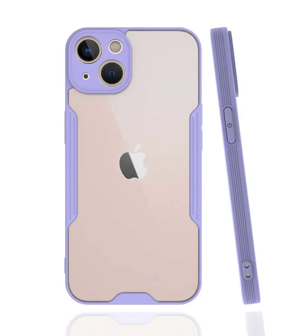 Apple iPhone 14 Plus Kılıf Zore Parfe Kapak - Mor - 1