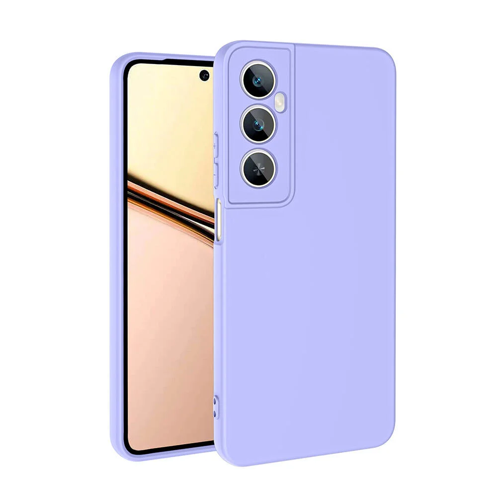 Realme C65 4G Kılıf Zore Mara Lansman Kapak - Lila