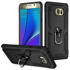 Galaxy Note 5 Kılıf Zore Vega Kapak - Siyah